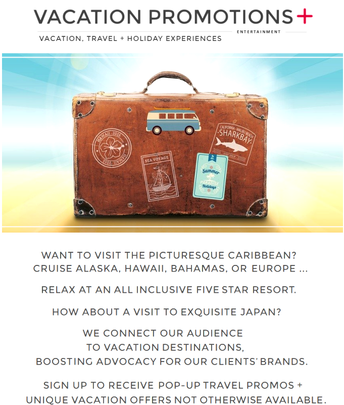 Vacation Promotions